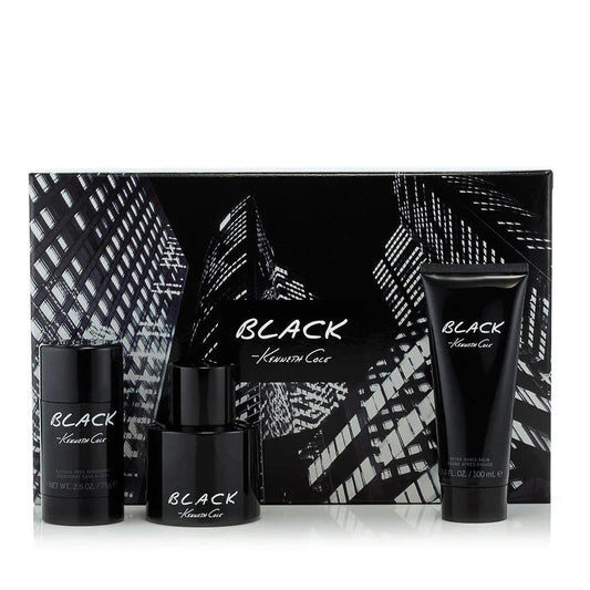 KENNETH COLE BLACK 3PC SET, MEN'S GIFT SET, EDT-Pinkfoxxx