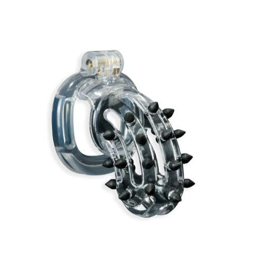 KINK CHASTITY PRICK COCK CAGE M CLEAR - FRKINK002285