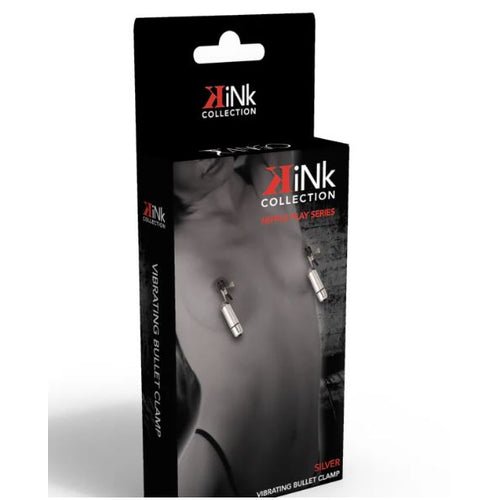 KINK COLLECTION VIBRATING NIPPLE CLAMPS SILVER - FRKINK002017