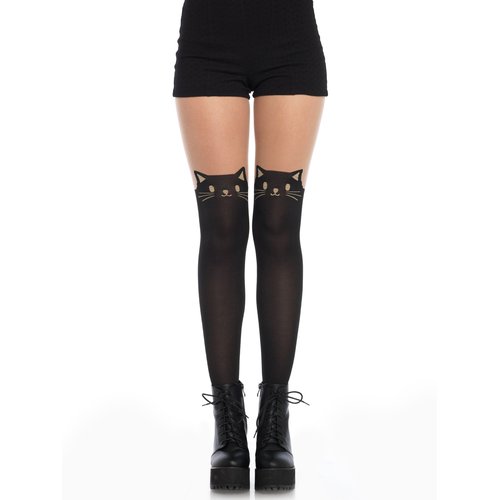 Kura Black Cat Tights - 7908 00922