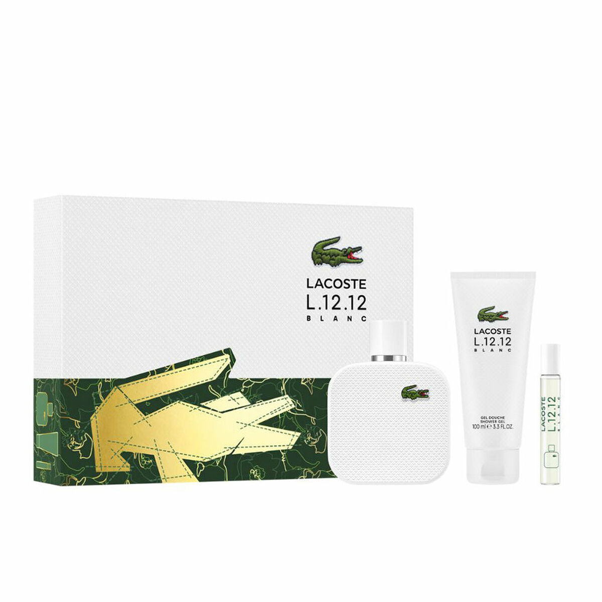 LACOSTE BLANC 3PC SET, MEN'S GIFT SET, EDT