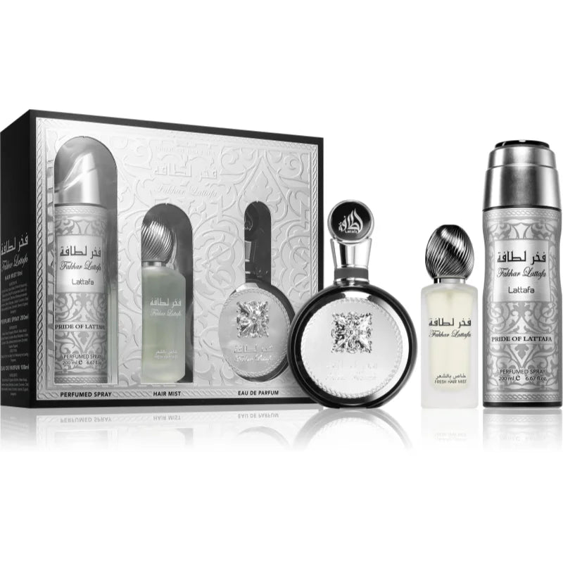 LATTAFA FAKHAR 3PC SET, MEN'S GIFT SET, EDP