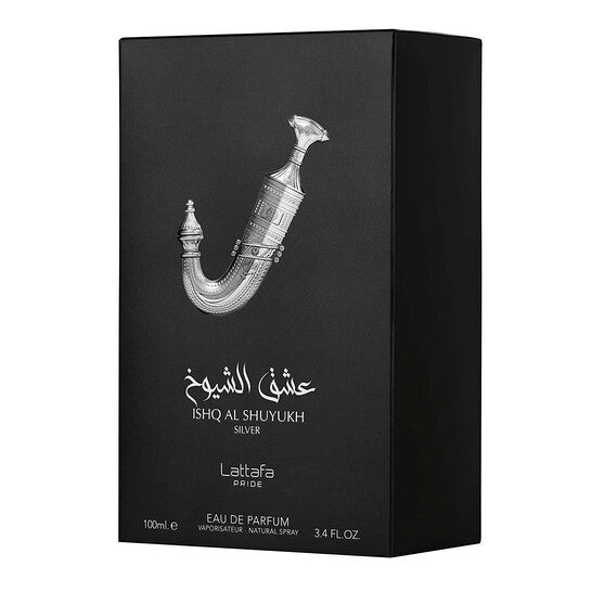 LATTAFA PRIDE ISHQ AL SHUYUKH SILVER, 3.4OZ, UNISEX PERFUME-Pinkfoxxx
