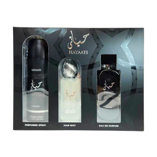 LATTFA HAYAATI 3PC SET, MEN'S GIFT SET, EDP-Pinkfoxxx