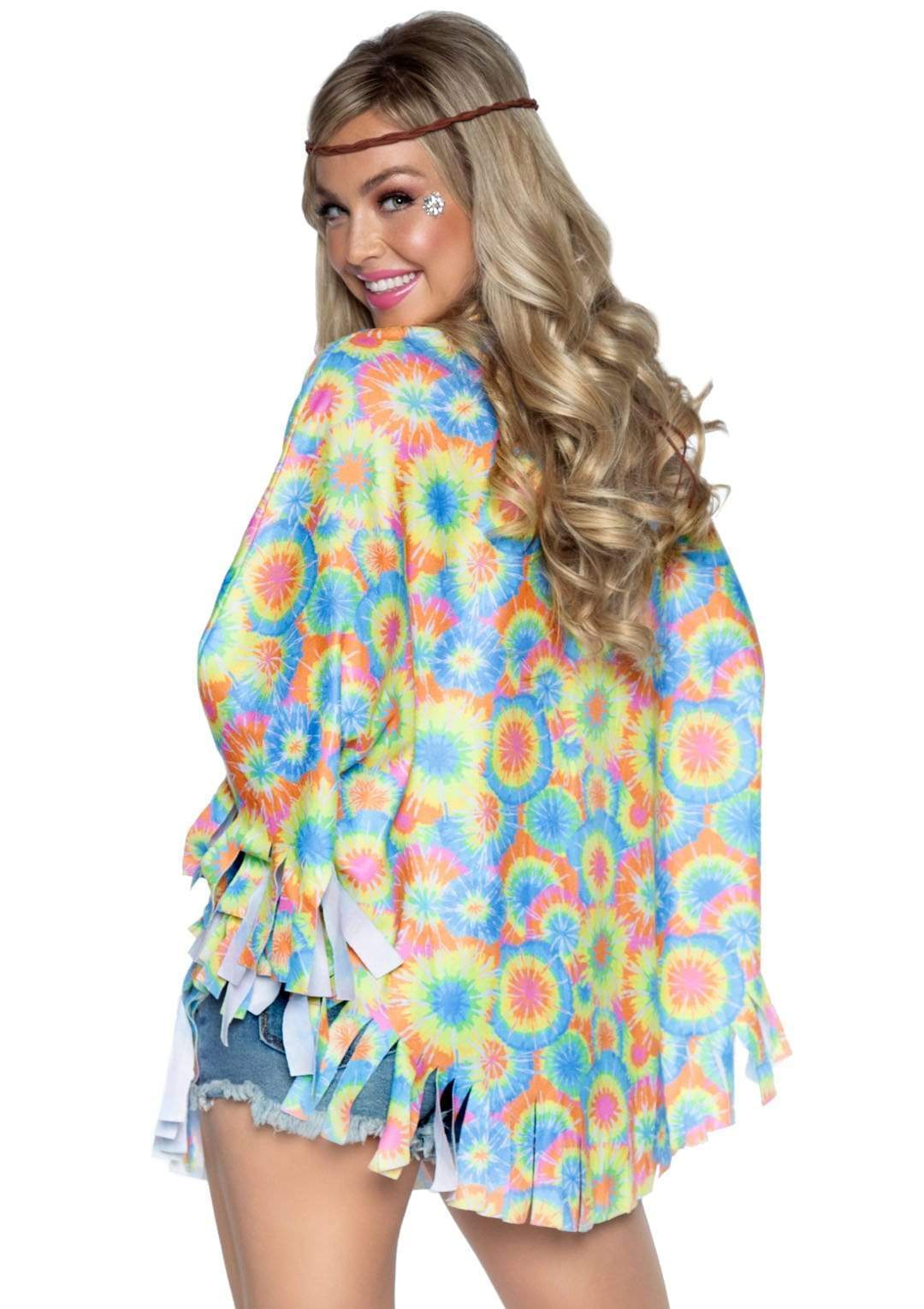 70s Hippie Costume Poncho Set - 86950 10122