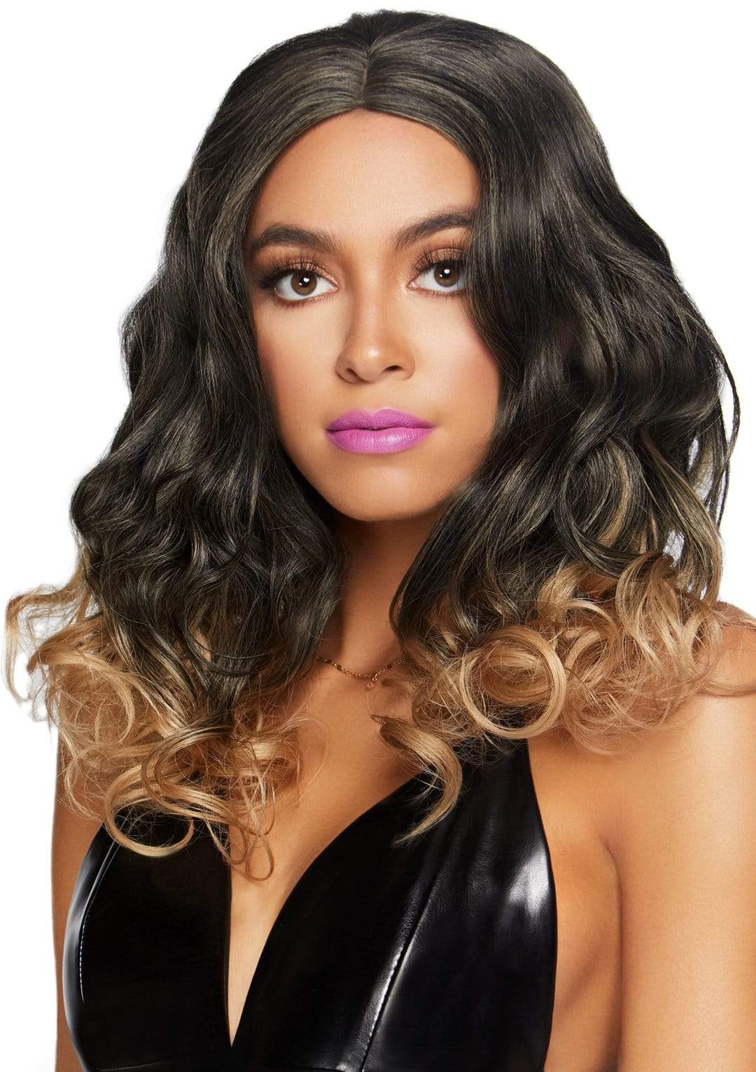 18" Curly Ombre Long Bob Wig - A2865 03622