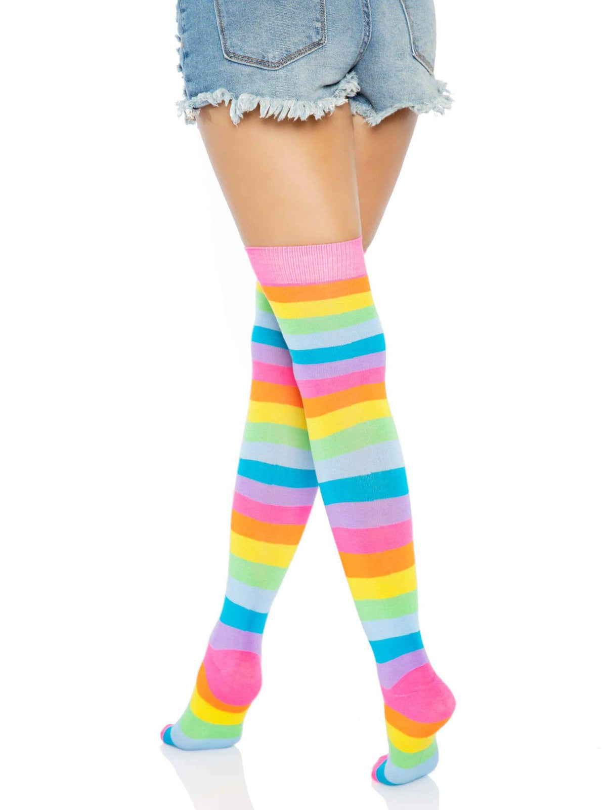 Leigh Rainbow Thigh High Stockings - 6600 10122