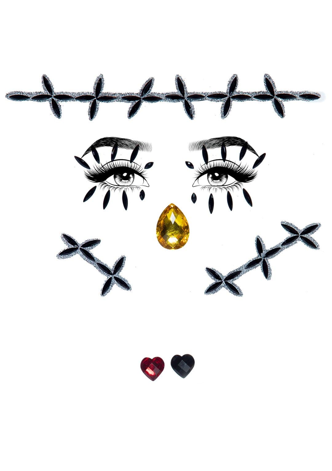 Scarecrow Stitch Rhinestone Stick-On Jewels - EYE035 00122
