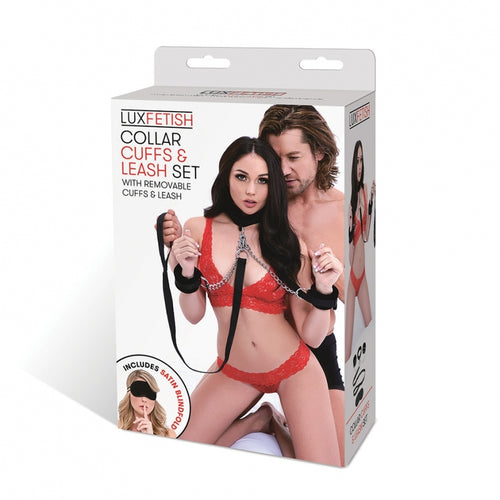 LUX FETISH COLLAR & CUFFS - ELLF1805