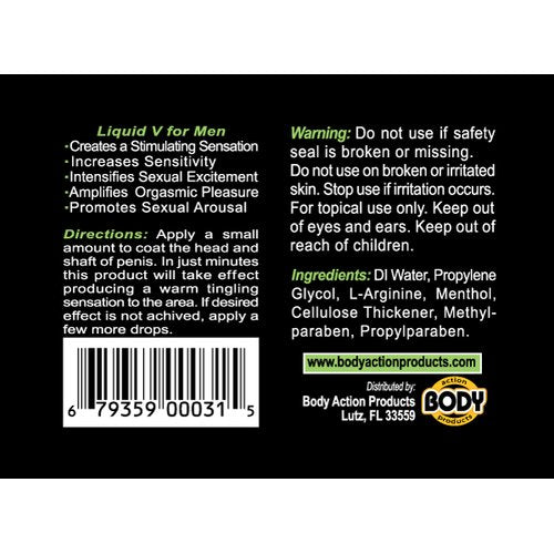 LIQUID V MEN BOTTLE .5 OZ CARDED - BALVMCS05