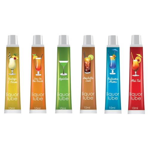 Liquor Lube 10ml Resealable Tubes-Asso...