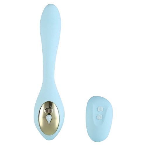 Maia Harmonie Remote Control Bendable Couples Vibrator-Blue