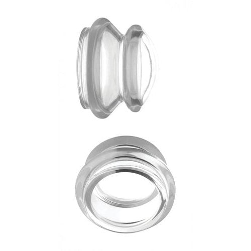MASTER SERIES CLEAR PLUNGER NIPPLE SUCKERS LARGE - XRAG373L