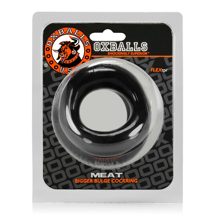 MEAT BULGE ENHANCING COCKRING BLACK (NET) - OX3019BLK