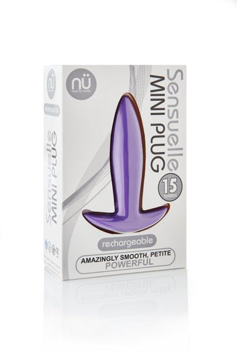 SENSUELLE MINI BUTT PLUG PURPLE - NCBTW54PU