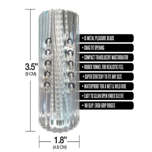 MSTR B8 CLEAR-VIEW BEADED STROKER BALLS TO THE WALL - GN3000910