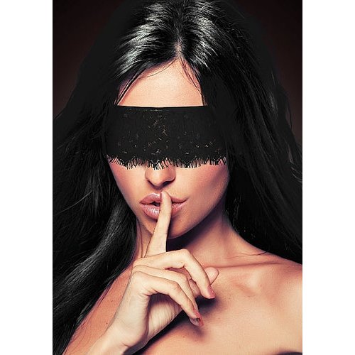 MYSTERE LACE MASK BLACK - SHTOU081BLK