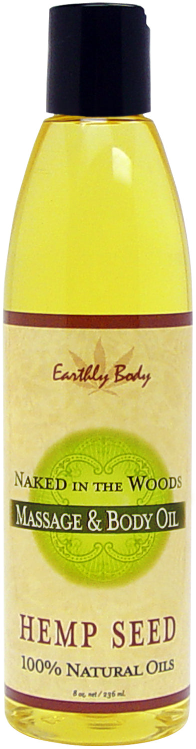 MASSAGE OIL NAKED IN THE WOODS 8 OZ - EBMAS022