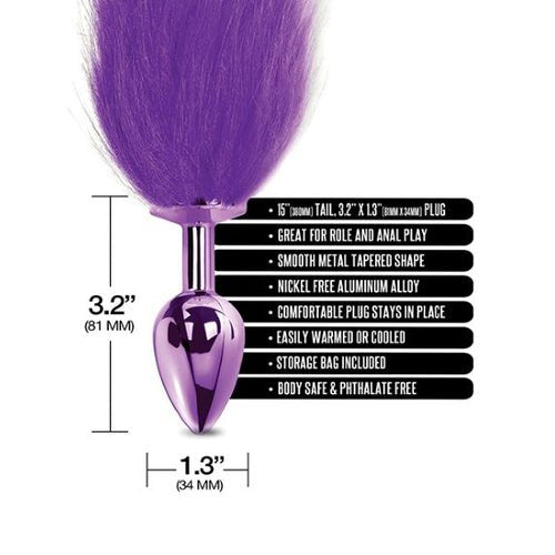 NIXIE METAL PLUG W/ OMBRE TAIL MEDIUM PURPLE METALLIC - GN1000326