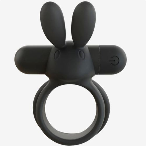 SCREAMING RECHARGEABLE O OHARE VIBRATING RING BLACK - SCRDRHARBL