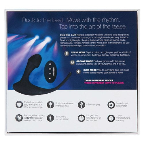 OhMiBod Club Vibe 3.OH HERO-Black