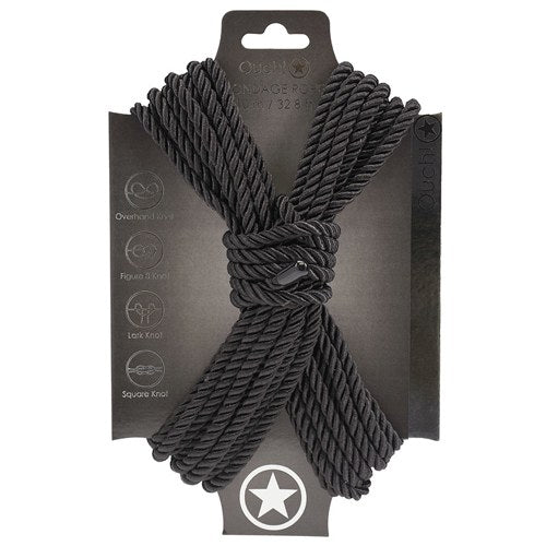 Ouch! Bondage Rope 10 Meter-Black