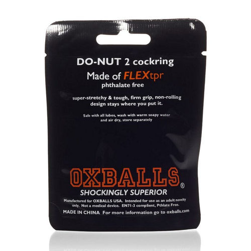 DO-NUT 2 LARGE COCKRING BLACK (NET) - OXAJ10252BLK