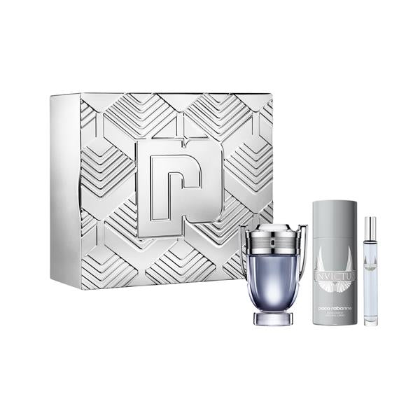 PACO RABANNE INVICTUS 3PC SET, MEN'S GIFT SET, EDT-Pinkfoxxx