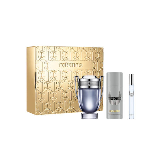 PACO RABANNE INVICTUS 3PC SET, MEN'S GIFT SET, EDT-Pinkfoxxx