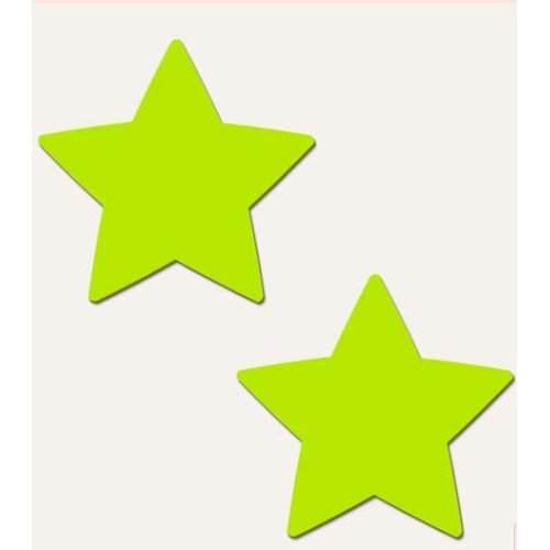 PASTEASE STAR GLOW IN THE DARK NEON YELLOW - PASSTRGLWYL