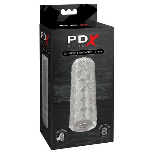 PDX ELITE EZ GRIP STROKER CLEAR - PDRD514