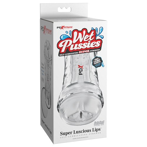 PDX Extreme Wet Pussies Super Luscious Lips Self-Lubricating Stroker