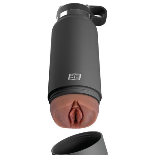 PDX PLUS FUCK FLASK SECRET DELIGHT DISCREET STROKER GREY BOTTLE BROWN - PDRD62829