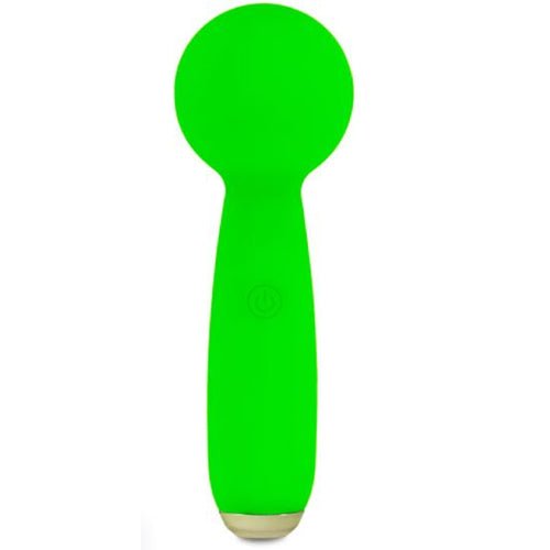 PETITES LIL EXCLAIM MINI WAND VIBRATOR GREEN - FRPET009027