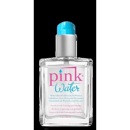PINK WATER 4 OZ GLASS BOTTLE W/ PUMP - EPPNKPWG4