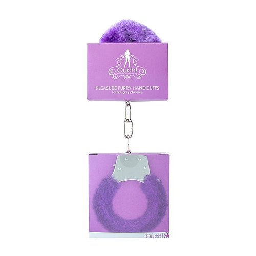 PLEASURE HANDCUFFS FURRY PURPLE - SHTOU004PUR