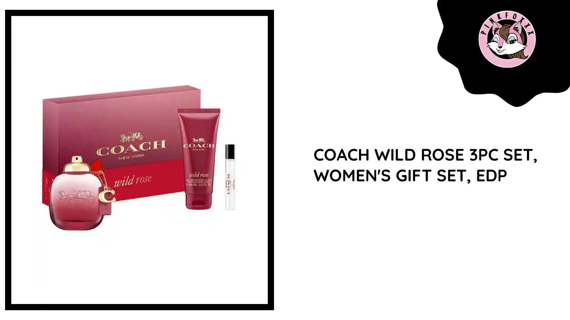COACH WILD ROSE 3PC SET, WOMEN'S GIFT SET, EDP by@Outfy