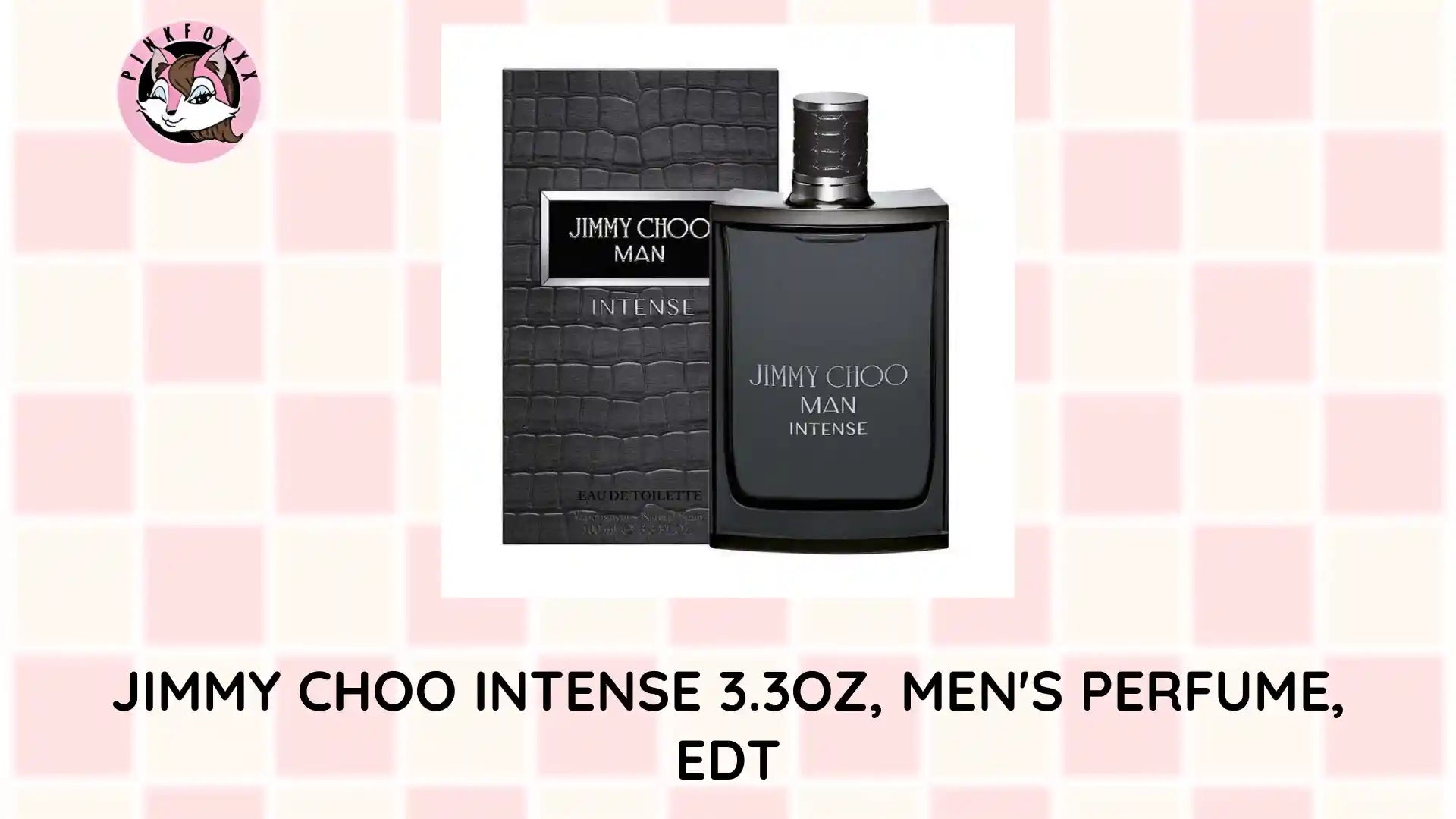 JIMMY CHOO INTENSE 3.3OZ, MEN'S PERFUME, EDT by@Outfy