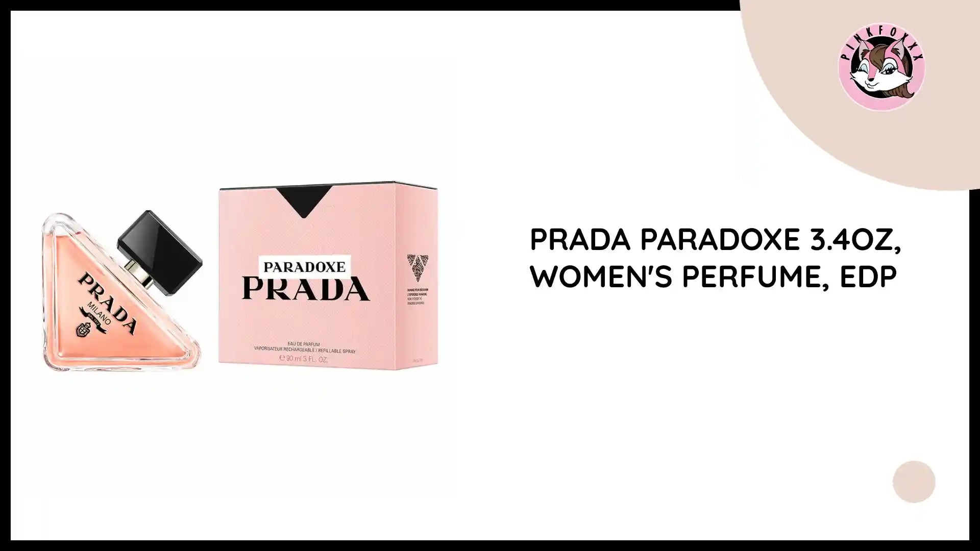 PRADA PARADOXE 3.4oz, WOMEN'S PERFUME, EDP by@Outfy