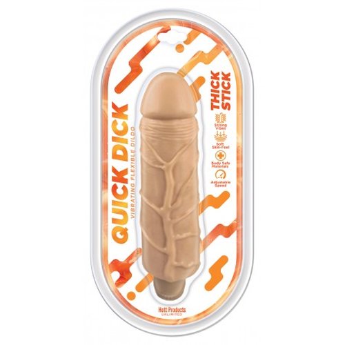 QUICK DICK THICK STICK VIBRATING REALISTIC DILDO