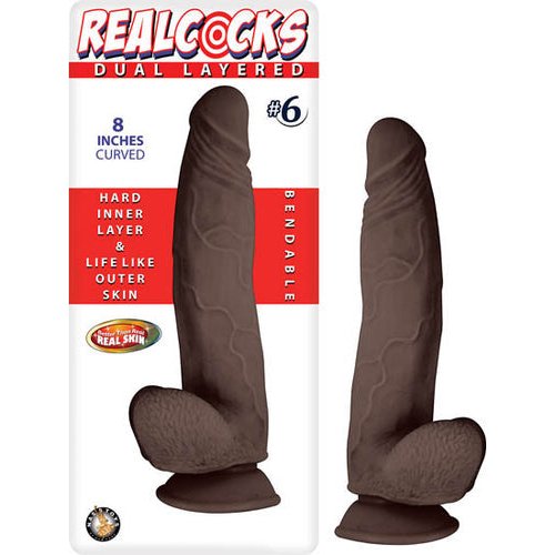 REAL COCKS DUAL LAYERED #6 DAR