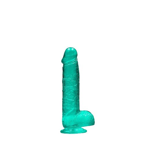 REALROCK 6IN REALISTIC DILDO W/ BALLS TURQUOISE - SHTREA090TUR