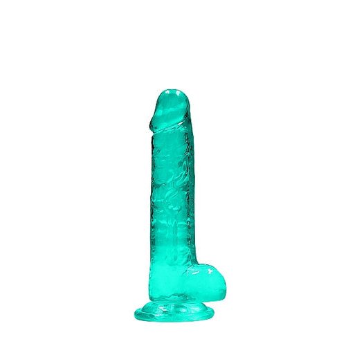 REALROCK 7IN REALISTIC DILDO W/ BALLS TURQUOISE - SHTREA091TUR