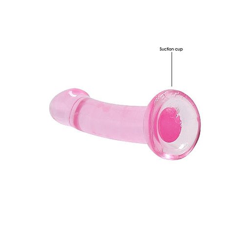 REALROCK NON REALISTIC DILDO W SUCTION CUP 6.7IN PINK - SHTREA111PNK
