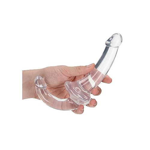 REALROCK STRAPLESS STRAP ON 6IN TRANSPARENT - SHTREA157TRA