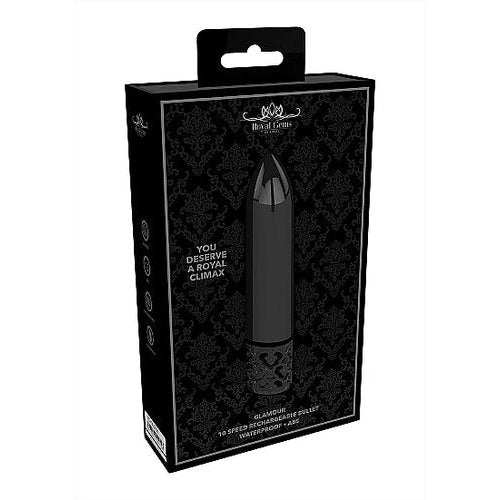ROYAL GEMS GLAMOR POWERFUL BULLET RECHARGEABLE GUNMETAL - SHTROY005GUN