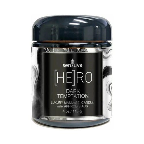 HERO DARK TEMPTATION LUXURY MASSAGE OIL CANDLE 4 OZ OCEAN FOREST - ONVL841