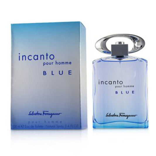 SALVATORE FERRAGAMO INCANTO BLUE 3.4OZ, MEN'S PERFUME, EDT-Pinkfoxxx