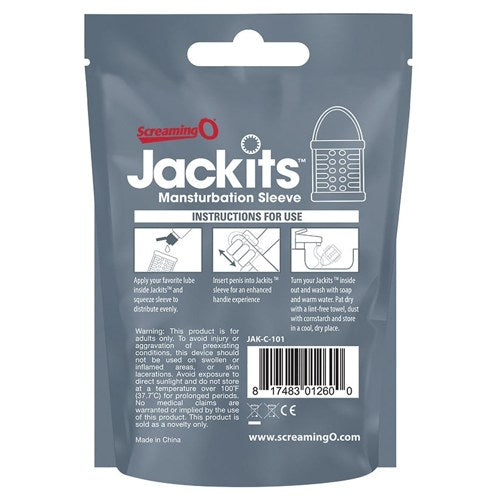 Screaming O Jackits MANsturbation Sleeve Clear