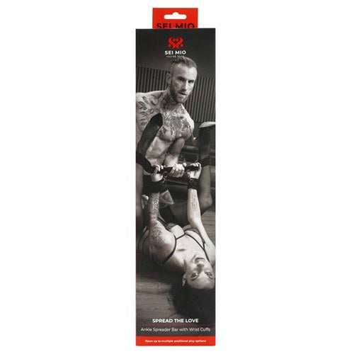 SEI MIO Spread the Love Ankle Spreader Bar with Wrist Cuffs